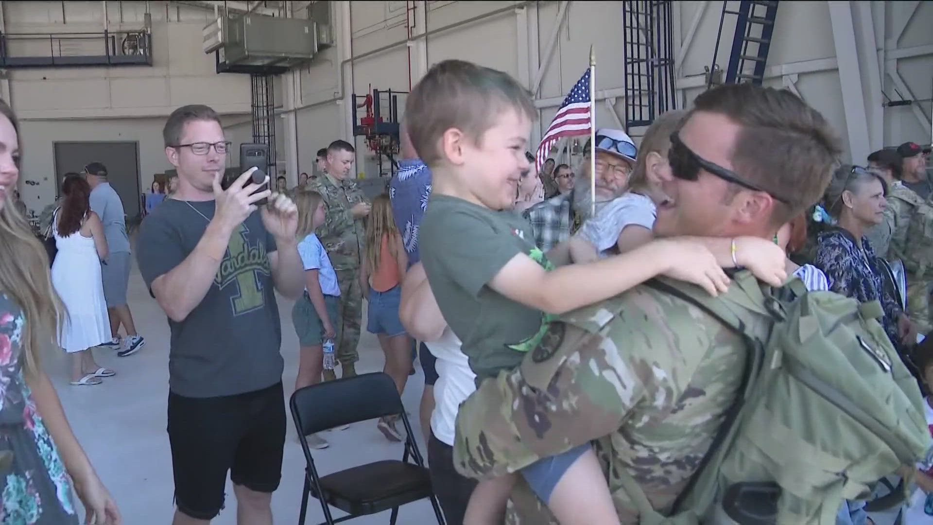 National Guard members return home after yearlong deployment