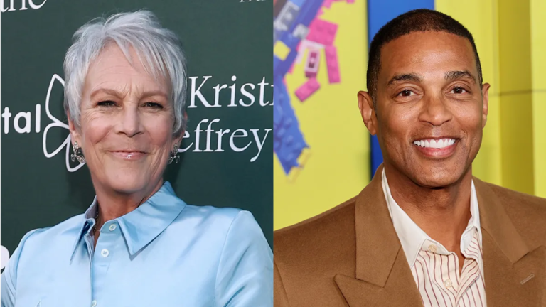 Jamie Lee Curtis and Don Lemon